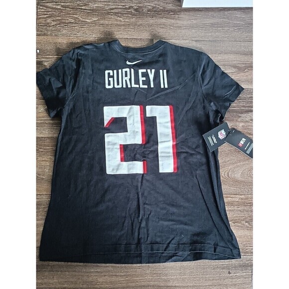 Women's Nike Falcons Gurley II Game Time T-Shirt Size Medium Black  NWT - Picture 7 of 8